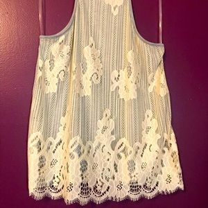 Lace Pink Top - tank top - lace tank
